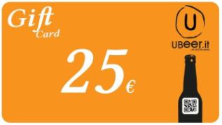 gift card da 25€ di ubeer