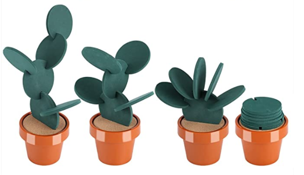 Sottobicchieri a forma di cactus