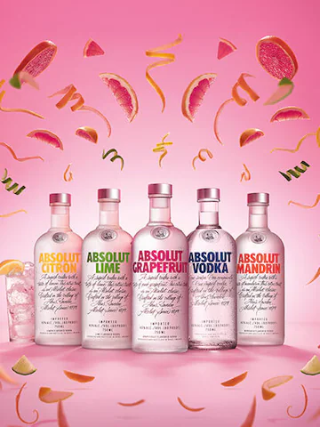 Bottiglie di Absolut vodka