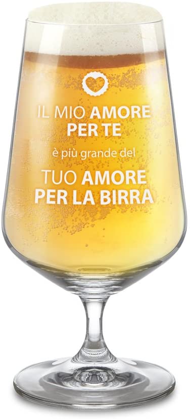 calice da birra con incisione per regali di san valentino per lui