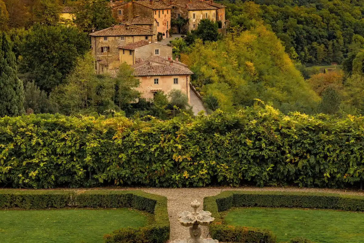 The restored medieval village of Il Borro in the Valdarno