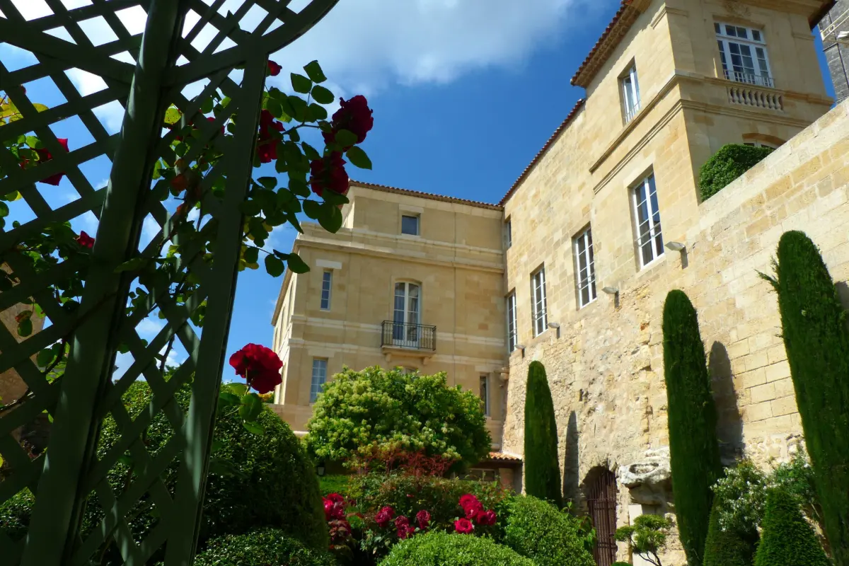 Hotel de Pavie buildings in the center of Saint-Emilion