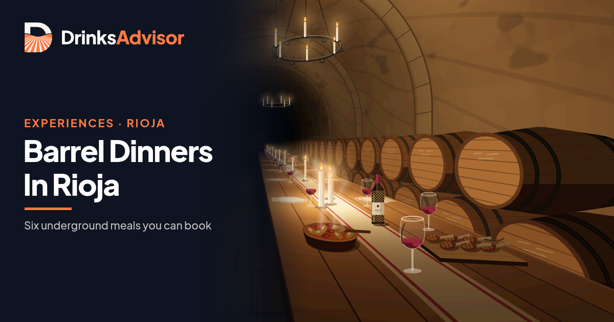 Rioja barrel dinner in a rock-cut cellar